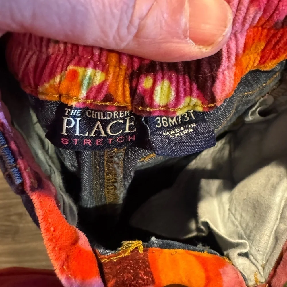 The Children’s Place Stretch Jeans Size 3T | Floral Butterfly Print 90s Style